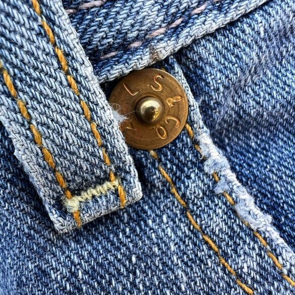 Levi’s Y2K Blue Denim Jean Maxi Skirt Size 9 - Picture 8 of 16